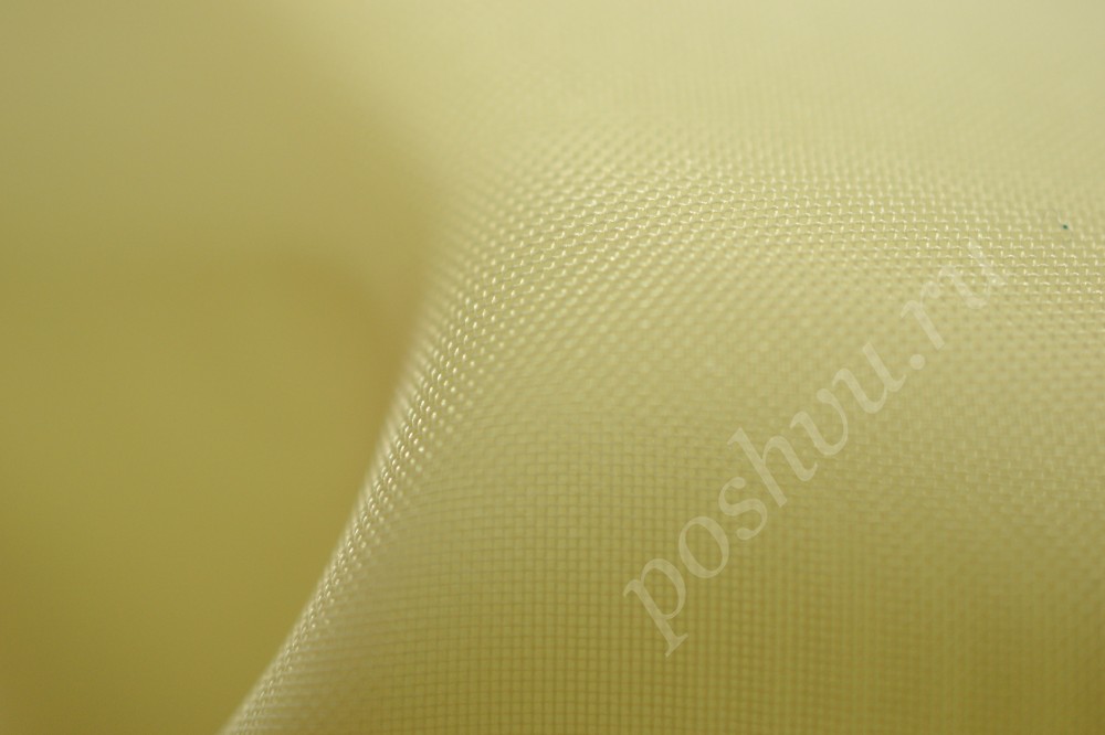 Ткань для штор вуаль светло-желтого оттенка