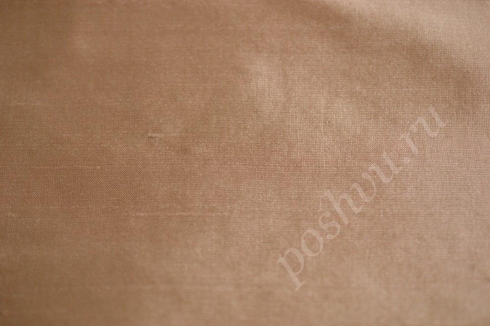 Ткань для штор шелк марсалового цвета с отливом оливкового оттенка