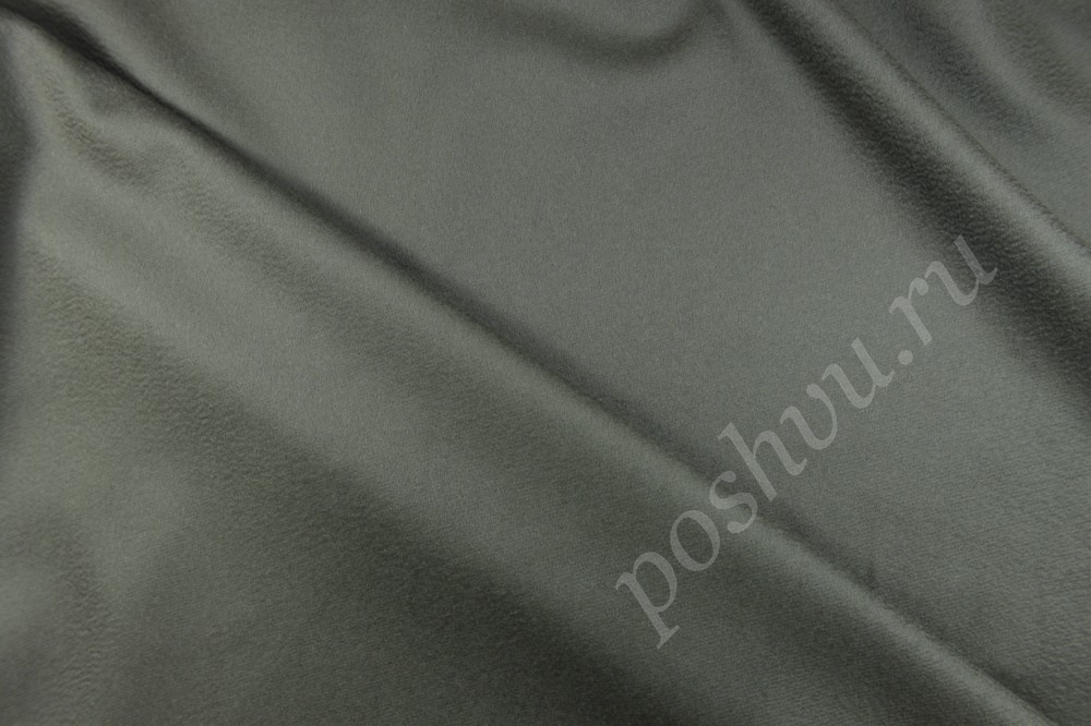 Ткань пальтовая стильного серого оттенка Max Mara