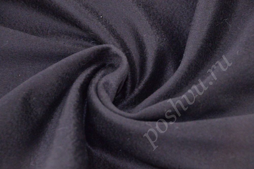 Изысканная кашемировая ткань благородного чёрного цвета