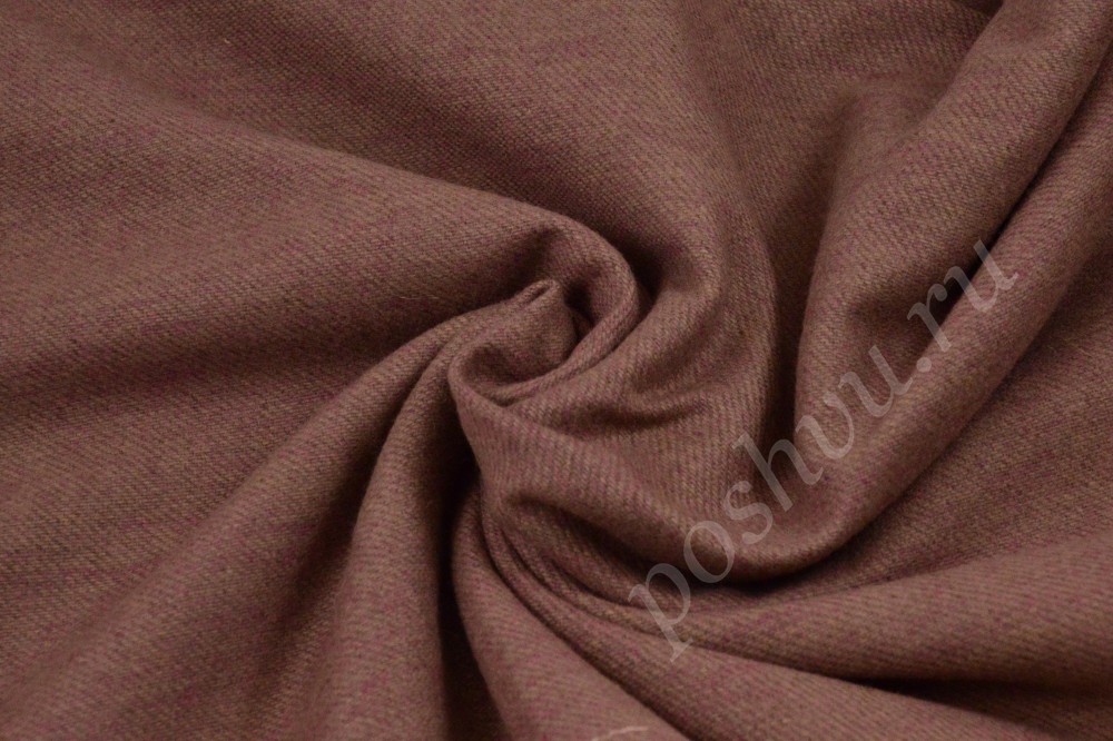 Изысканная шерстяная ткань цвета тёмного шоколада от итальянского бренда Luciano Soprani (Лучиано Сопрани)