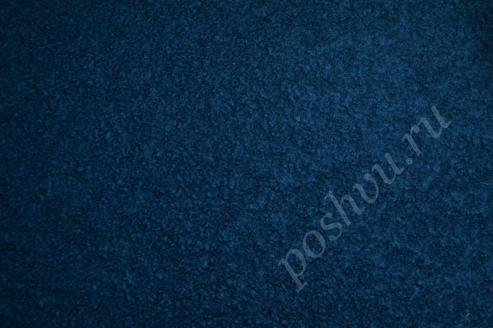 Пальтовая ткань темно-синего оттенка