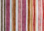 Портьерная ткань рогожка BELLAMI оранжевые, лиловые, коричневые полосы разной ширины в стиле акварель