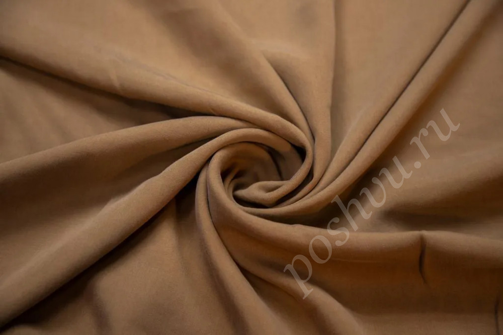 Купра блузочно-плательная цвета карамели (170г/м2)