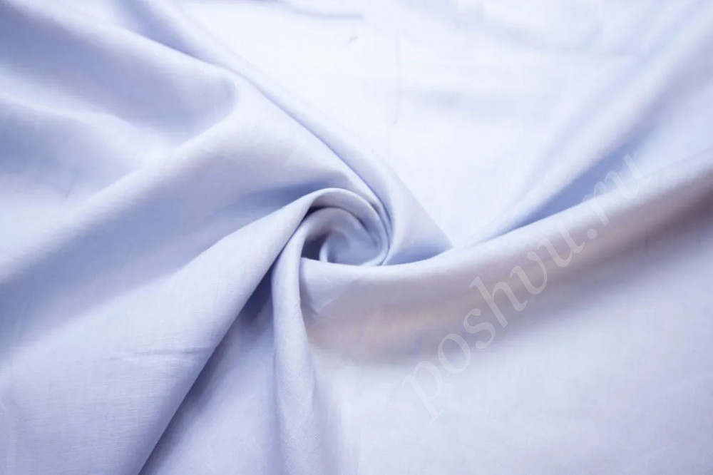 Лен рубашечно-плательный голубого цвета (142г/м2)