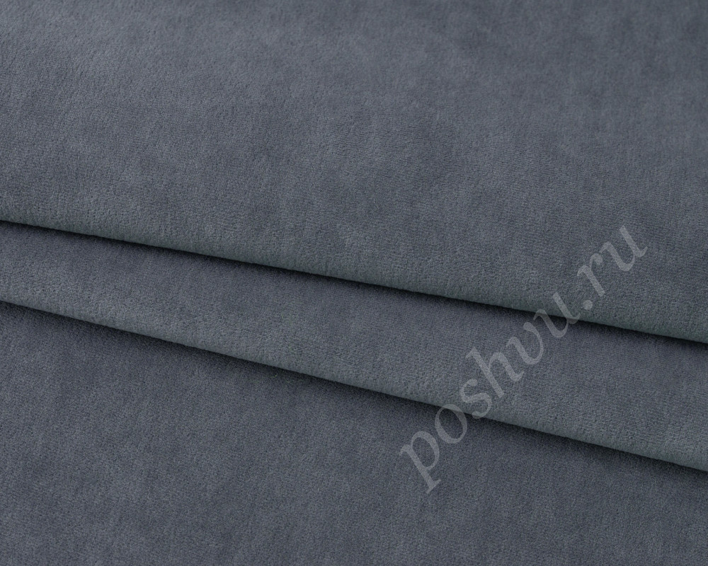 Мебельная ткань велюр ULTRA серо-лилового цвета 280г/м2