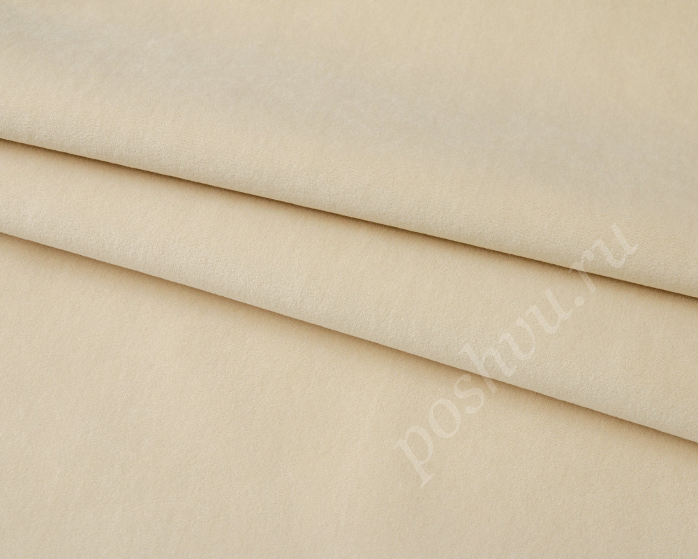 Мебельная ткань велюр ULTRA светло-бежевого цвета 280г/м2