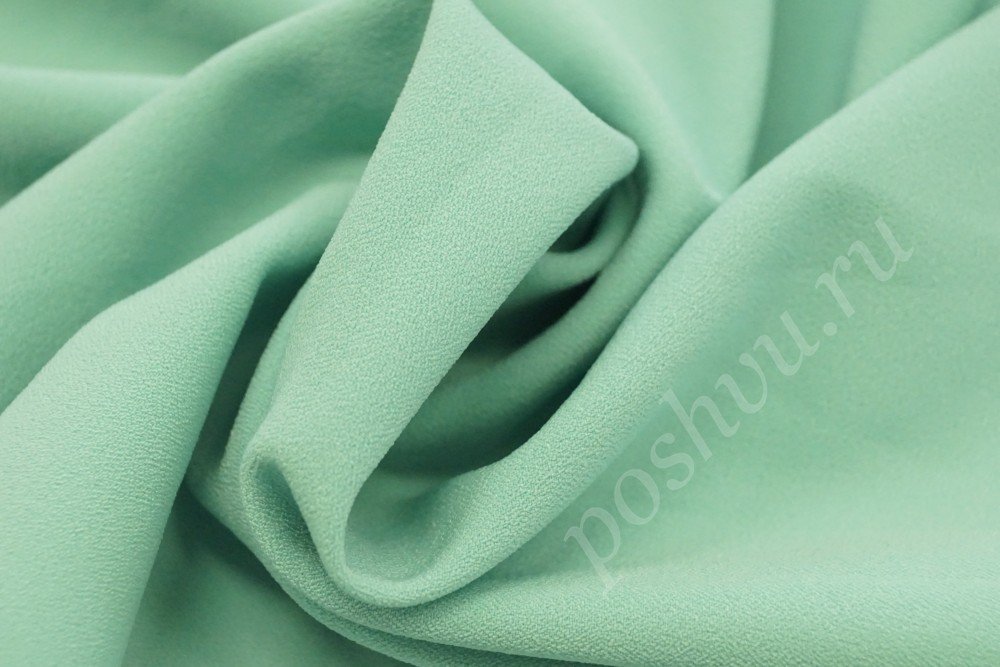 Ткань креп светло-зеленого  отенка