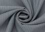 Портьерная ткань жаккард SAPIN серо-голубого цвета с выработкой в елочку, выс.300см