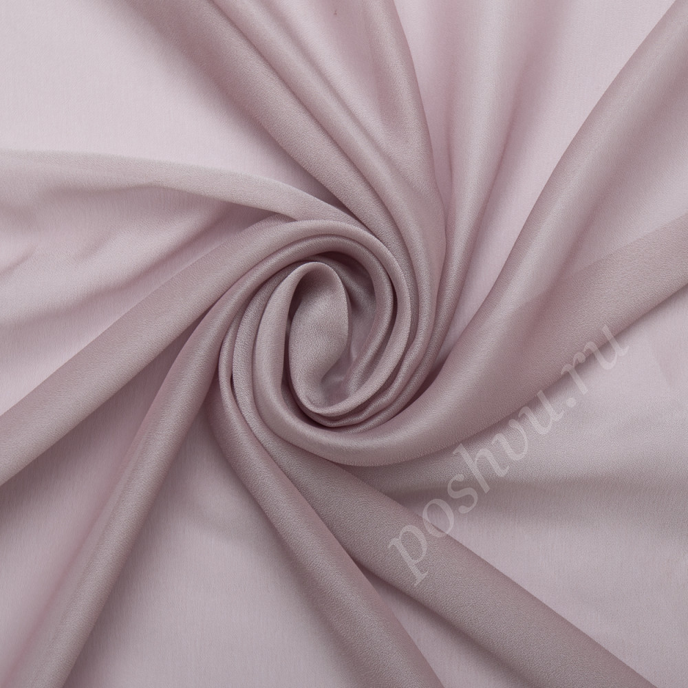 Вуаль под креп LUNA розово-лилового цвета с утяжелителем, выс.320см