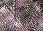 Ткань трикотаж в абстрактный узор белого, пурпурного и черного оттенков