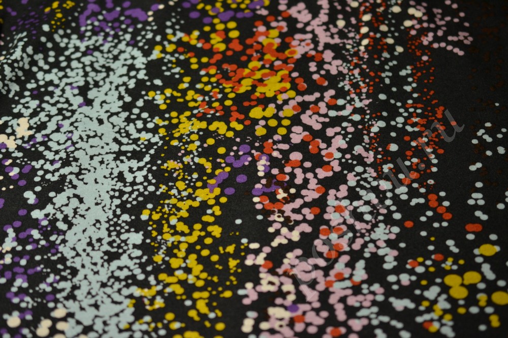 Ткань трикотаж Разноцветный дождь