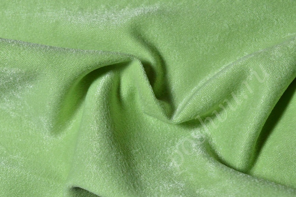 Ткань для штор софт салатового оттенка