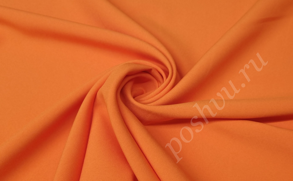Габардин оригинальный "Fuhua" цвет оранжевый