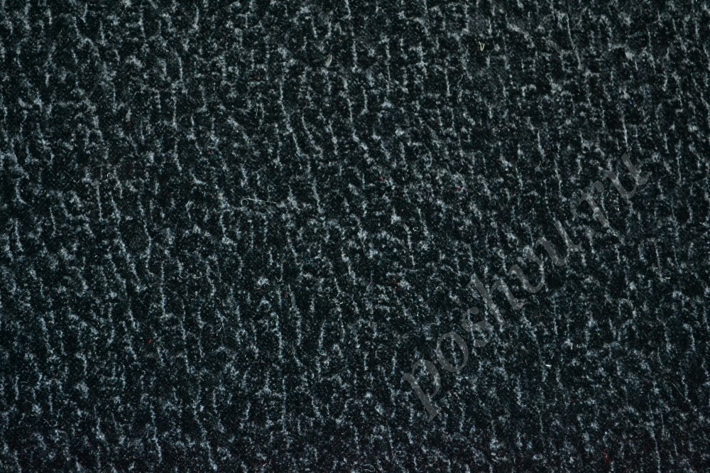 Пальтовая ткань черного цвета в абстрактный узор