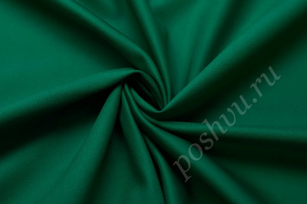 Плательная ткань Кади ярко-зеленого цвета