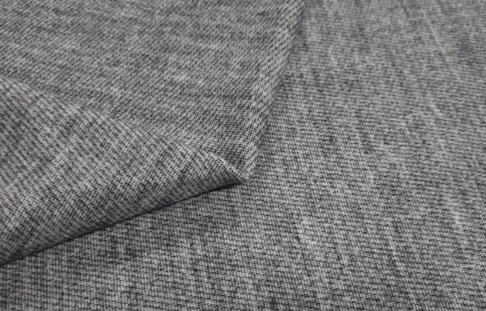 Пальтово-костюмная ткань серый меланж
