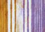 Портьерная ткань рогожка CACHEMIRE размытые полосы фиолетово-желтого цвета