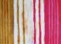 Портьерная ткань рогожка CACHEMIRE размытые полосы желто-розового цвета