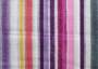 Портьерная ткань рогожка CATALINA фиолетовые, розовые, малиновые полосы разной ширины в акварельном стиле