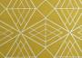 Портьерная ткань рогожка MYTH геометрический узор на желтом фоне