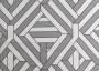 Портьерная ткань рогожка NYX абстрактный геометрический узор в белом, бежевом, сером цвете