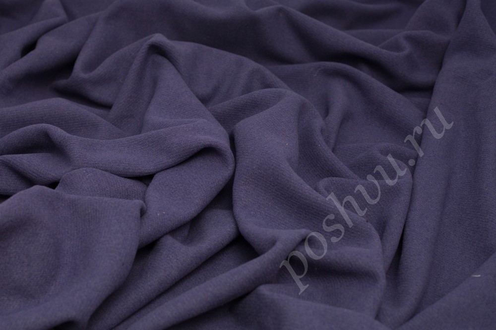 Пальтовая шерстяная ткань, цвет фиолетовый
