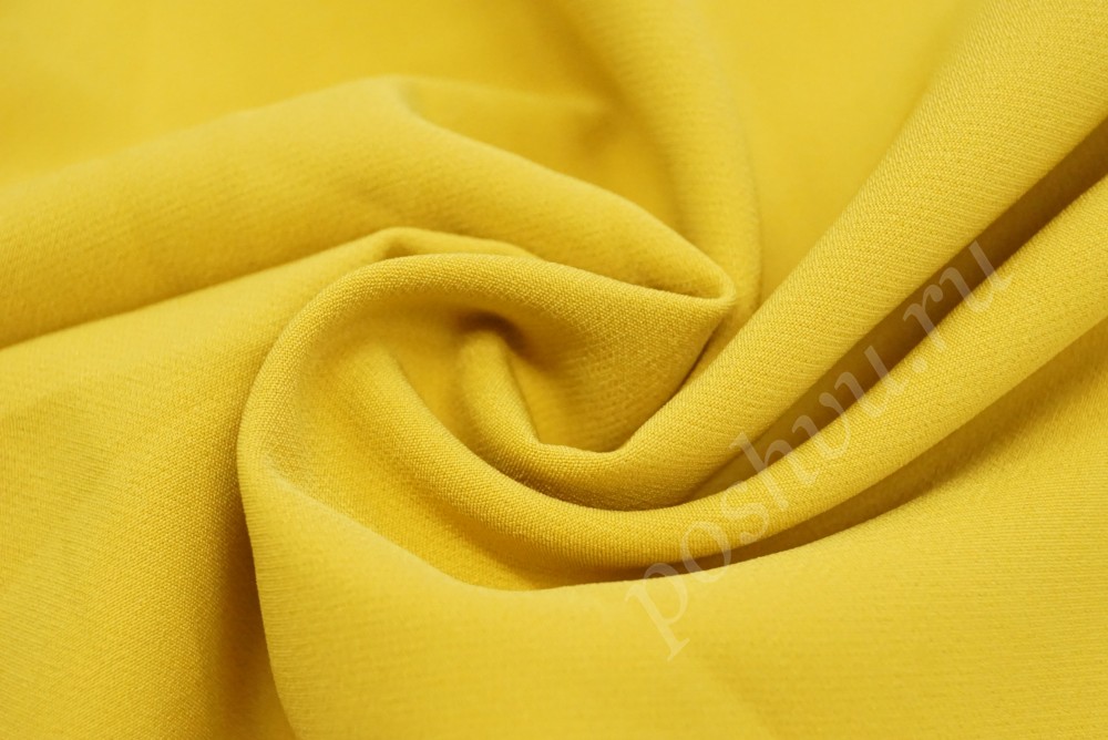 Ткань синтетика триацетат желтого оттенка