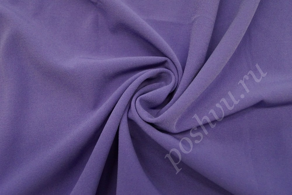 Ткань креповая вискоза фиолетового оттенка