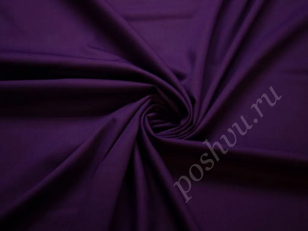 Костюмная ткань фиолетового цвета (190г/м2)