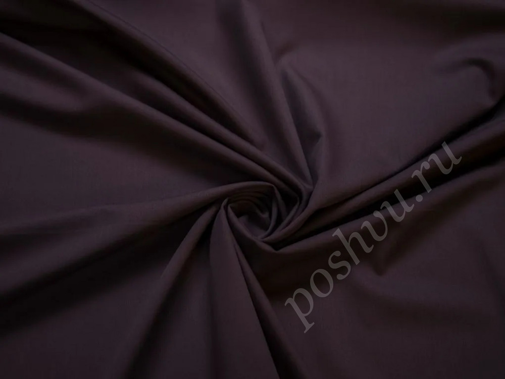 Костюмная ткань темно-сиреневого цвета (190г/м2)