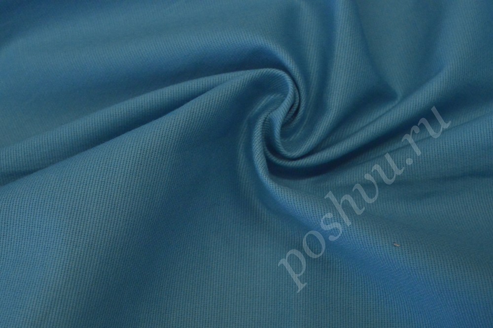 Трикотажная ткань тёмно-голубого цвета