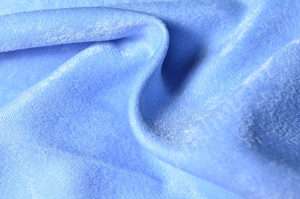 Ткань для штор софт голубого оттенка