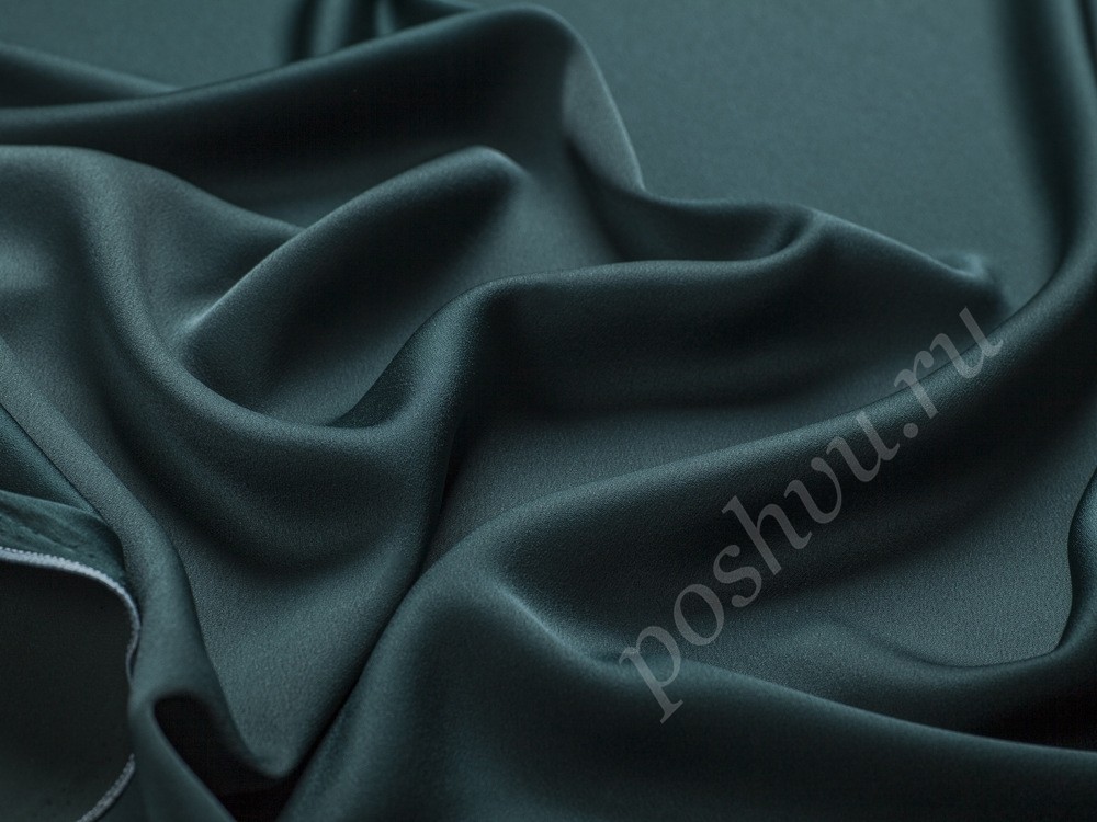 Ткань Вискоза темно-зеленого оттенка