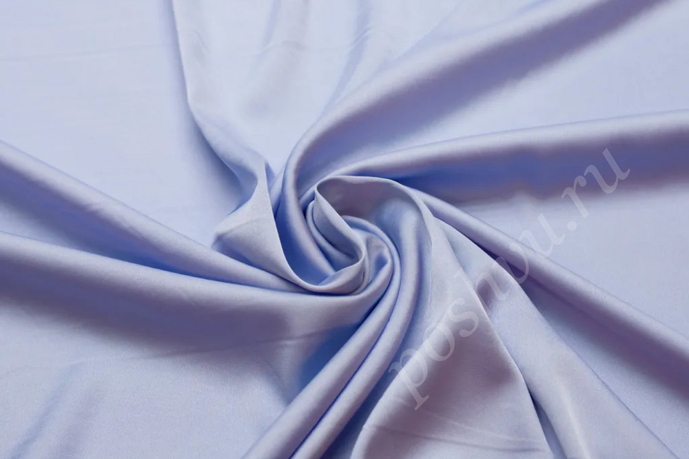 Искусственный шелк серо-голубого цвета