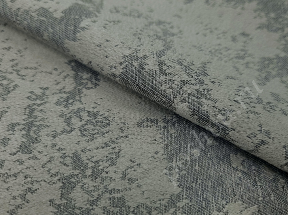 Портьерная ткань софт ИДЕАЛ под мрамор, цвет серый