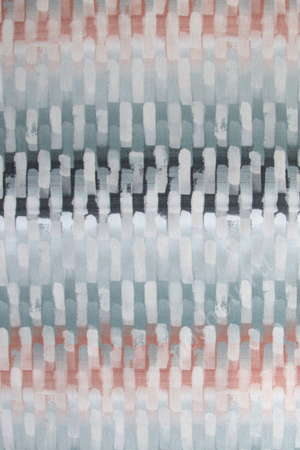 Портьерная ткань рогожка TIMELESS голубая абстракция в стиле акварель (раппорт 33х35см)