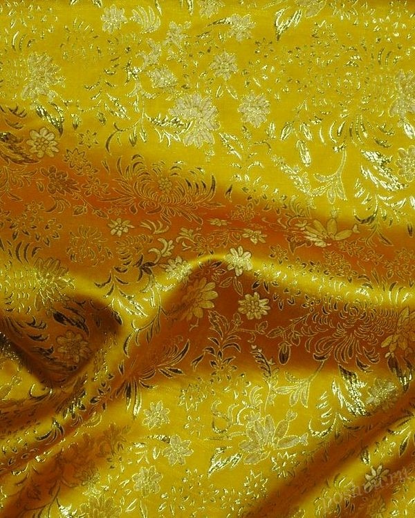 Ткань парча росписная Все золото Востока со скидкой