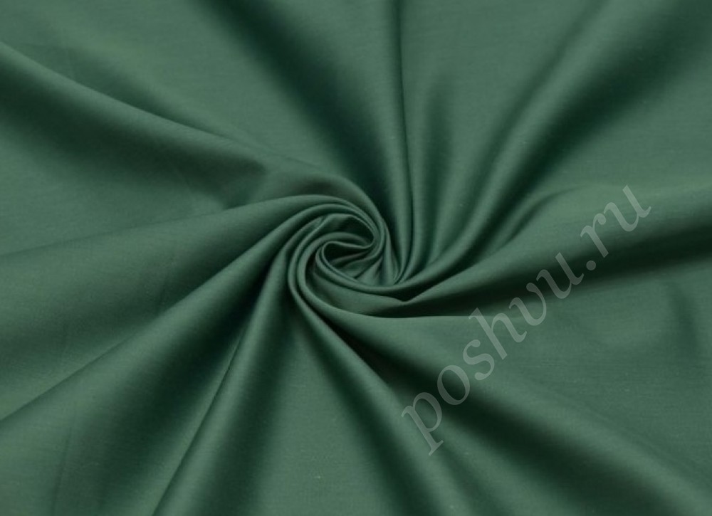 Скатертная ткань однотонная зеленого оттенка
