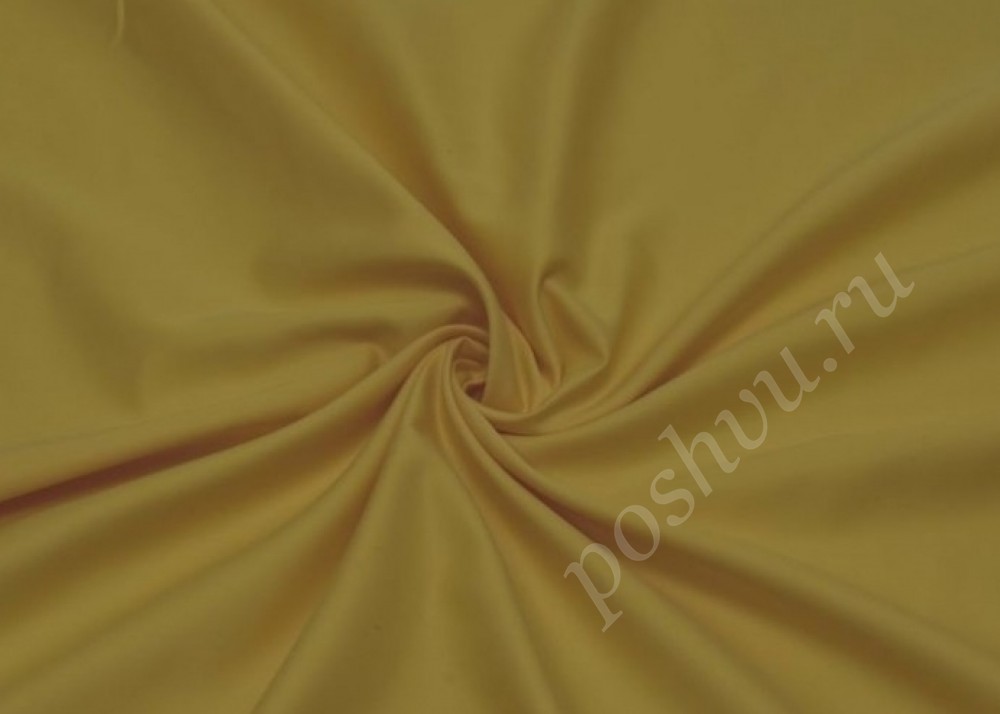 Скатертная ткань однотонная желтого цвета