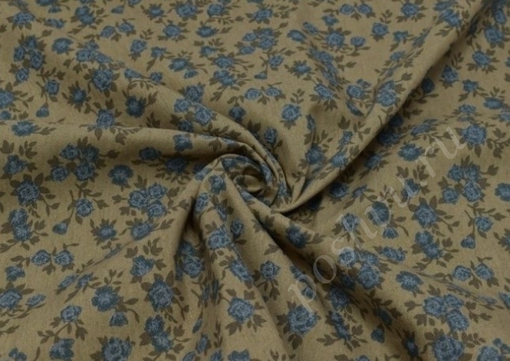 Скатертная ткань с цветочным узором