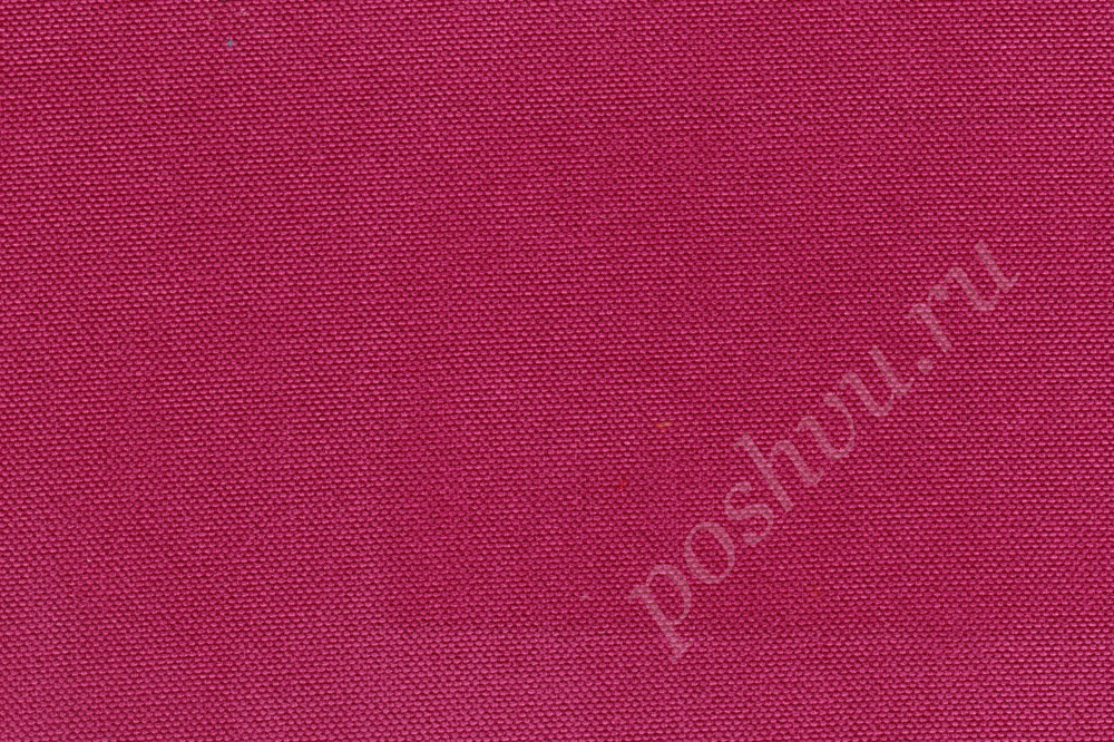 Портьерная ткань рогожка SPIRIT однотонная малинового цвета