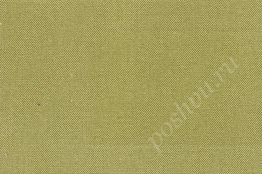 Портьерная ткань рогожка SPIRIT однотонная желто-зеленого цвета
