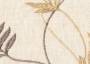 Портьерная ткань с вышивкой LASH перевитые листья на бежевом фоне