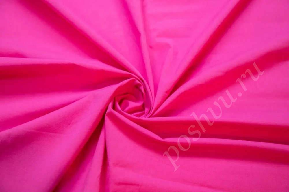 Поплин сорочечный темно-розового цвета (134г/м2)