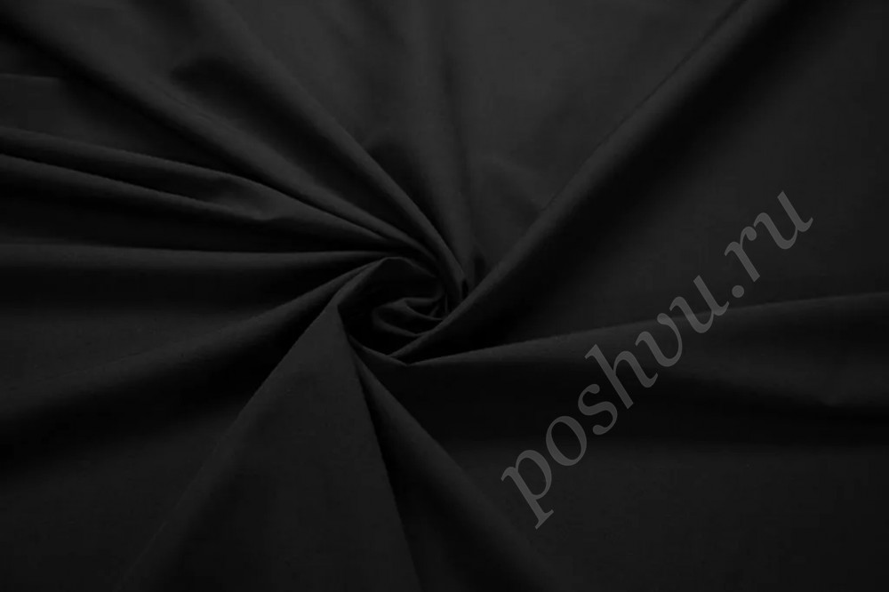 Сорочечная ткань черного цвета (110г/м2)