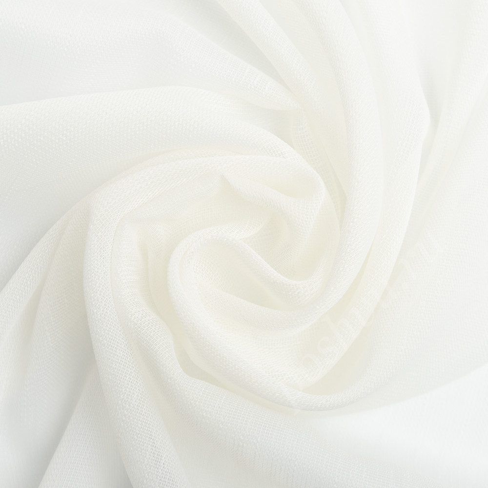 Вуаль GENOVA бледно-кремового цвета с утяжелителем, выс.300см