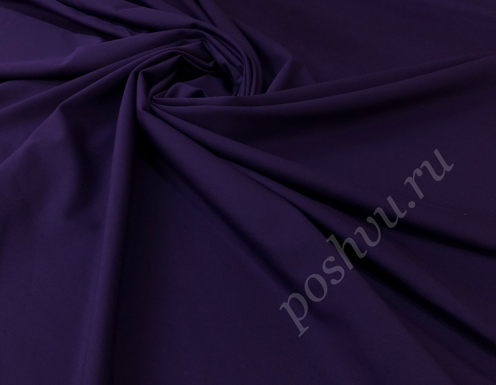 Джерси с вискозой однотонный фиолетового цвета