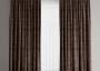 Комплект штор Софт Мрамор, цвет Темно-коричневый (150*270см.-2шт.)