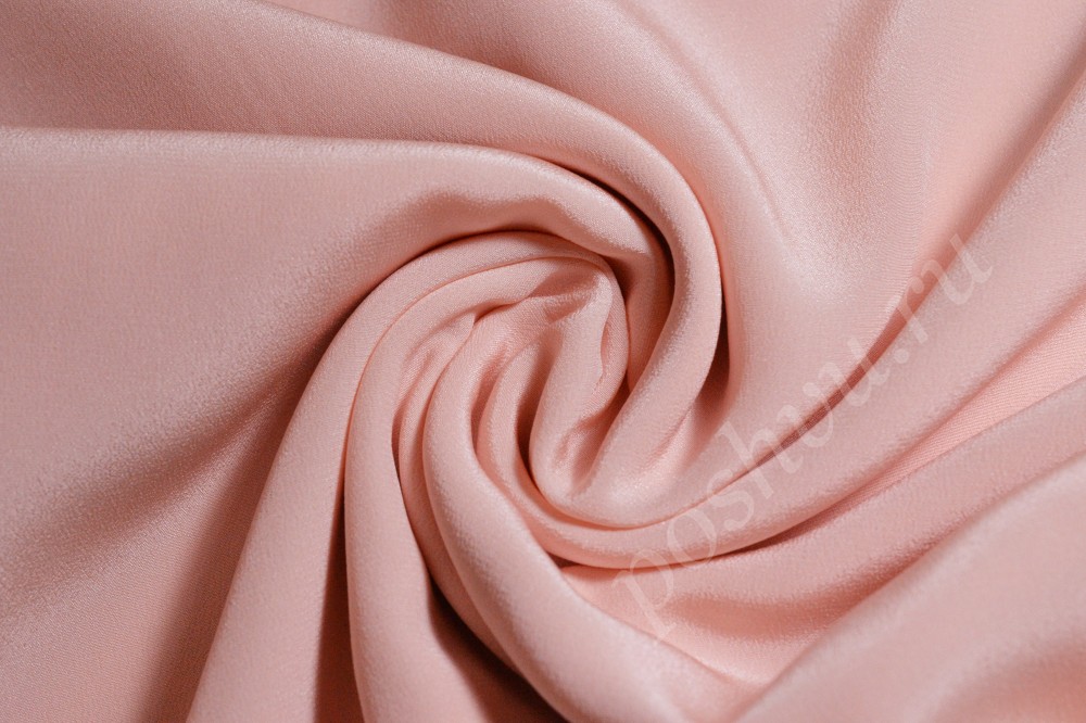 Шелковая ткань розового цвета с перламутром